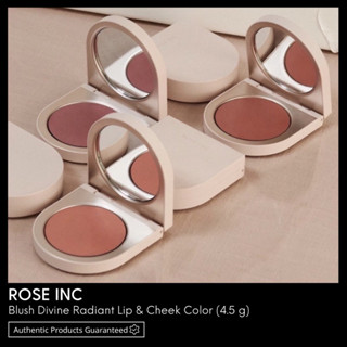 ROSE INC Blush Divine Radiant Lip &amp; Cheek Color พร้อมส่ง &amp; เเท้ 100%