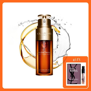 🔥Cl arins Double Serum Complete Age Control[Hydric + Lipic] 50ml(เซรั่มสูตรน้ำและน้ำมั)