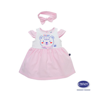 ENFANT ชุดเดรสเด็กผู้หญิง (ผ้ายืด Cotton Spandex)