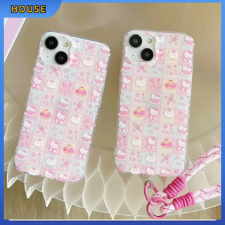 💲คูปองเคลม💲เคสไอโ case for iphone 11 12 คิตตี้เต็มจอ. เคส 14 13 12 11 pro max วัสดุ IMD ป้องกันการตก กันกระแทก