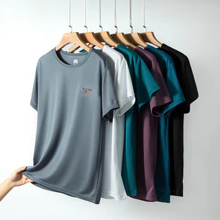 ส่งเร็ว เสื้อยืดกีฬาแขนสั้นผู้ชายผ้าดีใส่สบายไม่ร้อน