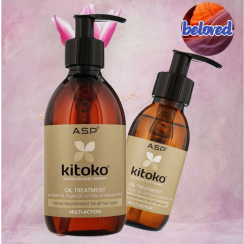 Kitoko Advanced Hair Therapy Oil Treatment 115/290 ml. ผลิตภัณฑ์ดูแลเส้นผมชนิดออยล์เหมาะสำหรับทุกสภาพเส้นผม