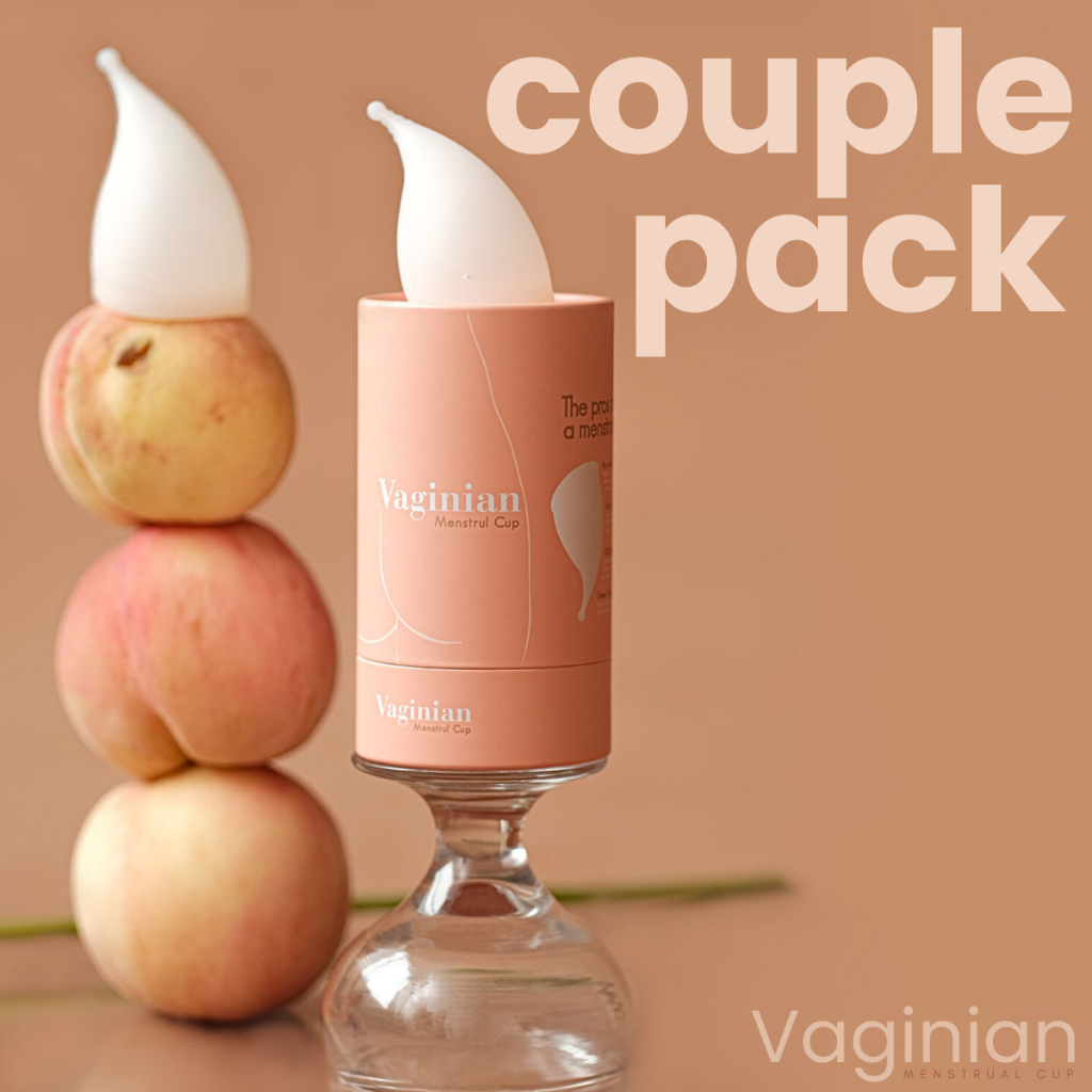 ถ้วยอนามัย Vaginian ถนอมสรีระวัยรุ่น รับประกัน1ปี menstrual cup (คู่ Size A+Aถ้วย)