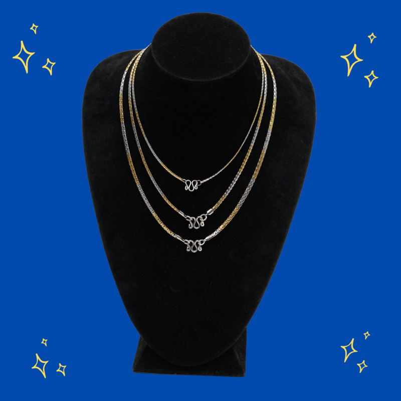 "BCRผ่าหวายแบน2กษัตริย์"  สร้อยคอสแตนเลส เกรดพรีเมี่ยมของแท้100% ห้อยพระ เครื่องราง แฟชั่น สร้อยเด็ก