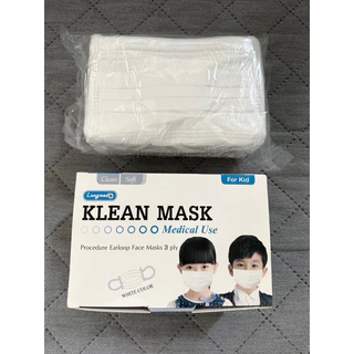 ‼️พร้อมส่งครบสี‼️ Klean Mask เด็กโต อายุ 7-12 ปี หน้ากากอนามัยทางการแพทย์ 3 ชั้น ลอตล่าสุด อย.ไทยถูกต้อง 50 ชิ้น/กล่อง