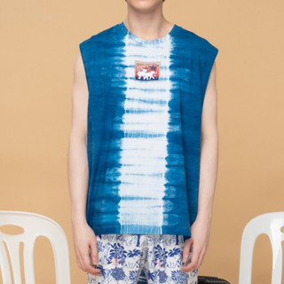 PAINKILLER เพนคิลเลอร์ เสื้อแขนกุด เสื้อมัดย้อม เสื้อผ้าผู้ชาย / TANK (LOOSE-FIT) COLON / รุ่น GOOD GOODS / SS23