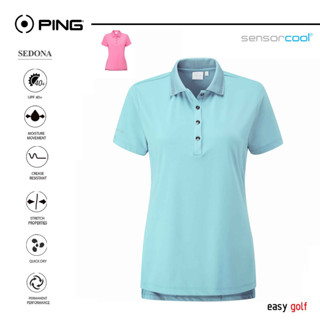 PING SEDONA POLO PING WOMENS POLO เสื้อกอล์ฟผู้หญิง เสื้อกีฬากอล์ฟผู้หญิง เสื้อกีฬาผู้หญิง