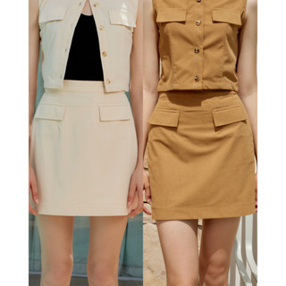 NANCY SKIRT - Stilista กรโปรงสั้นผ้าวาฟเฟิล