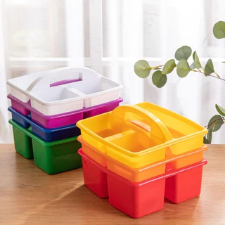 กล่องใส่พู่กัน กล่องจัดระเบียบ มีหูหิ้ว ! Storage Box Sensory Play Lookmaebaby