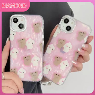 💲คูปองเคลม💲เคสไอโ case for iphone 11 12 กอดหมี เคส 14 13 12 11 pro max ทนต่อการสึกหรอ ซิลิโคนเหลว กันฝุ่น