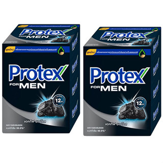 PROTEX โพรเทคส์ สบู่ก้อน ฟอร์เมน สูตรแอคทีฟ ชาร์โคล ขนาด 60 กรัม X 2 แพ็ค (แพ็ค 4 ชิ้น รวม 8 ก้อน)