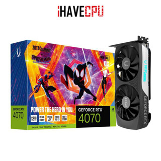 iHAVECPU VGA(การ์ดจอ) ZOTAC GAMING GEFORCE RTX 4070 TWIN EDGE OC SPIDER-MAN - 12GB GDDR6X