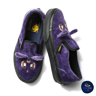 [ของแท้ ส่งฟรี จากไทย] รองเท้าเด็ก VANS KIDS CLASSIC SLIP-ON LUNA - SAILOR MOON MULBERRY