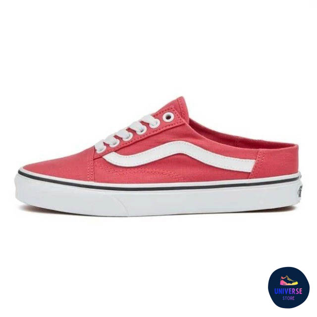 [ของแท้ ส่งไว จากไทย] VANS OLD SKOOL MULE - CLARET RED/TRUE WHITE