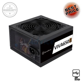 POWER SUPPLY (80+ BRONZE) 650W SILVERSTONE VIVA 650 ประกัน 5Y พาวเวอร์ซัพพลาย อุปกรณ์จ่ายไฟ