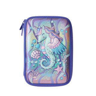 Smiggle Hardtop Pencil Case กล่องดินสอแบบ 1 ชั้น ลาย seahorse น้ำเงิน พร้อมส่งในไทย