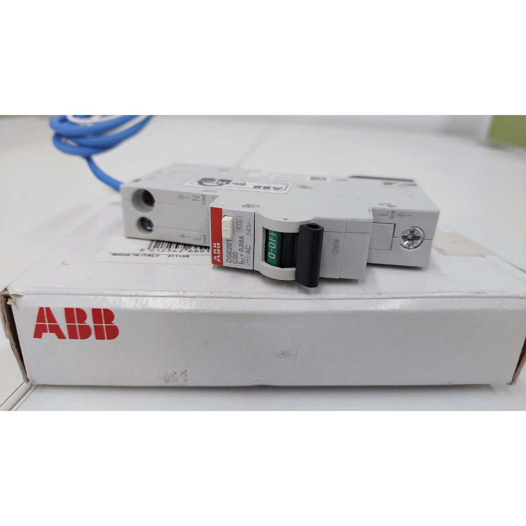 ABB ลูกเซอร์กิตเบรกเกอร์กันไฟดูด,ไฟรั่ว RCBO 20A รุ่น DSE201-C20 / 1P / 20A และ DSE201-C32 / 1P / 20