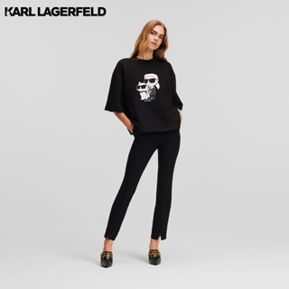 Karl Lagerfeld - HOTEL KARL HALF-ZIP SWEATSHIRT 235W1821 เสื้อสเวตเชิ้ต