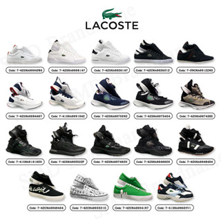 Lacoste รองเท้าผ้าใบผู้ชาย ลาคอส สินค้าแท้ อุปกรณ์ครบ มือ1