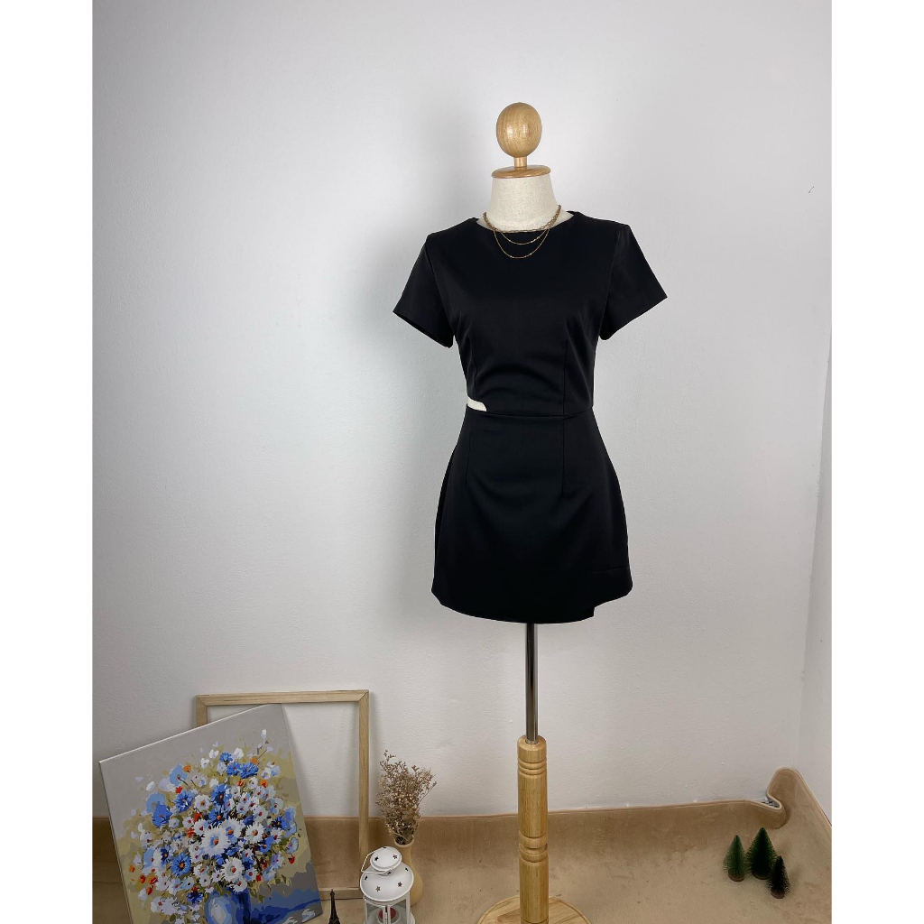 ป้าย Bella Rose Brand - Mini dress Black มือสอง