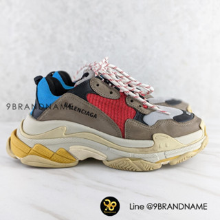 Balenciaga Triple S Grey Red Blue รองเท้ามือ2