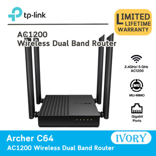 TP Link Archer C64 AC1200 Wireless MU-MIMO WiFi Router