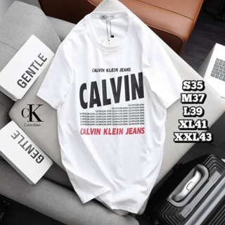 calvin klein เสื้อยืดแขนสั้น