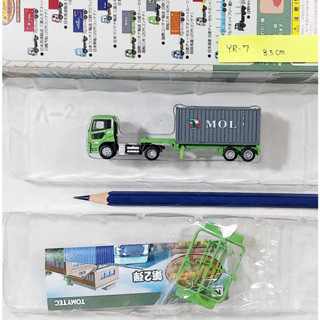 Pre-Owned item N Gauge Tomytec 1/150 ❄️ YR-7 Container tracking MOL mini Truck สินค้ามือ 2 Lot ญี่ปุ่น กล่องไม่สวย