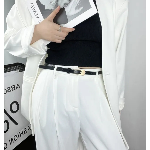 เข็มขัดแฟชั่น หนังพียู ดีไซน์สวย ใส่ทนทาน