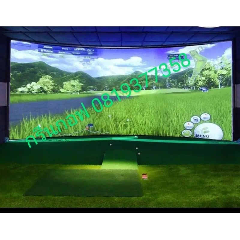 Golf Simulator screen premium Grade imported 3.20 x 3.00 m.