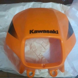 หน้ากาก Kawasaki Ksr สีส้ม ลาย2 ตัวเก่าแท้ใหม่