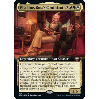 [MTG] Phabine, Bosss Confidant (Extended Art) [NCC] [MULTI] [MYTHIC] [NORMAL] [ENG] (การ์ดเมจิค / Magic the Gathering)