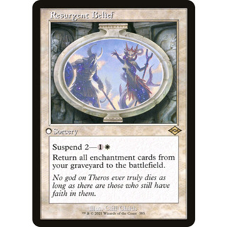 [MTG] Resurgent Belief (Retro Frame) [MH2] [WHITE] [RARE] [NORMAL] [ENG] (การ์ดเมจิค / Magic the Gathering)