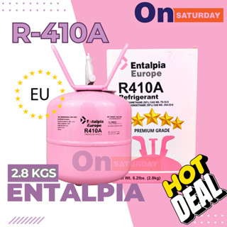 น้ำยาแอร์ R-410a แบรนด์ Entalpia บรรจุน้ำยา​ 2.8 กก.​ ของแท้ยุโรป​ มาตรฐานระดับสากล