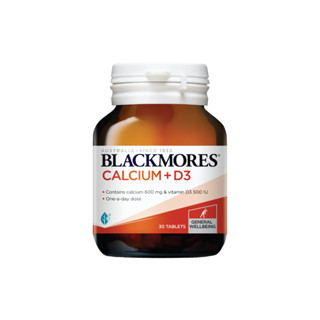 Blackmores Calcium + D3 30s /60s แบลคมอร์ส แคลเซียม+ดี3 บำรุงข้อกระดูก