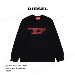 Diesel เสื้อยืดคอกลมแขนยาว รุ่น TDAD Over Felpa T-Shirt Code: J01655 KYAWX K900