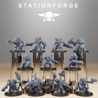 Warhammer 40k proxy (Gobs Berserkers) - 3d print miniature boardgame model war game - StationForge