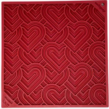 HEART DESIGN "LOVE" EMAT LICK MAT