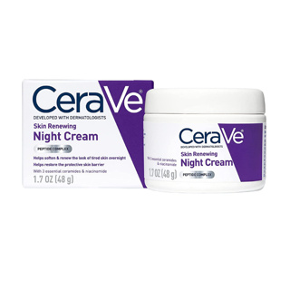 ส่งไว🚀 CeraVe skin renewing night cream (48 กรัม) ต่อต้านริ้วรอย ฟื้นฟูผิว ไวท์เทนนิ่ง มอยซ์เจอไรเซอร์