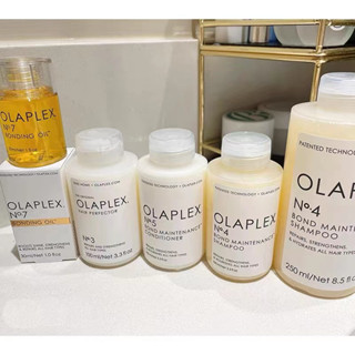 Olaplex พร้อมส่ง แท้100%，❤❤ Olaplex No.2 3 4 5 6 7 แท้ทรีทเม้นต์ฟื้นฟูผมแห้งเสีย Olaplex No.4  5 Hair care dye 250ml.