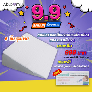 Abloom หมอนสามเหลี่ยม ลดกรดไหลย้อน รอง คอ หลัง ขา Sponge Foam Bed Wedge Pillow Leg Elevation Back Lumbar Support Cushion