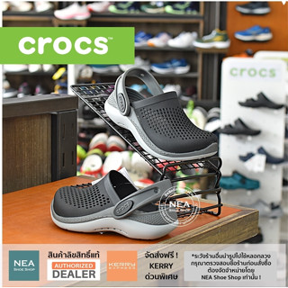 [ลิขสิทธิ์แท้] Crocs Kids’ LiteRide Clog รองเท้าเด็ก คร็อคส์ แท้ รุ่นฮิต ใส่สบาย ดูแลรักษาง่าย