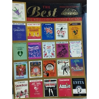 THE BEST IN BROADWAY SHEET MUSIC PVC/654979193944ราคาพิเศษตำนิปกเก่ามาก