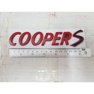 logo coopers งานเหล็ก สีแดง ตัวอักษรแยก