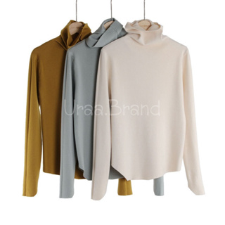 11 สี / อก 36-40 นิ้ว / เสื้อไหมพรมคอเต่า เสื้อคอเต่า ผ้าเรียบ รุ่น Sweater Winter Oversize - A1