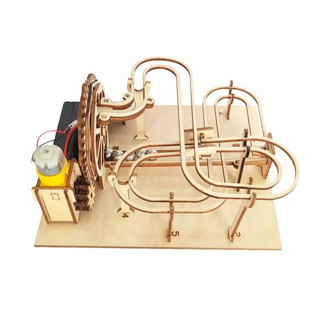 &gt;&gt;พร้อมส่ง&lt;&lt;โมเดลของเล่นวิทยาศาสตร์ DIY Wood Mechanical Puzzle