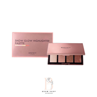 Browit Show Glow Highlighter Palette บราวอิท โชว์โกลว์ ไฮไลท์เตอร์ พาเลท (1ตลับ)