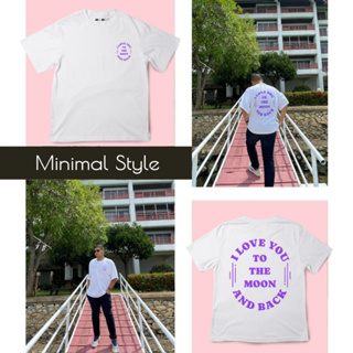 เสื้อยืดโอเวอร์ไซส์ สีขาว Oversize Premium Cotton Unisex minimal fashion สไตล์เกาหลี