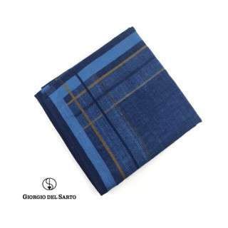 GIORGIO DEL SARTO Handkerchief ผ้าเช็ดหน้า 100% Cotton