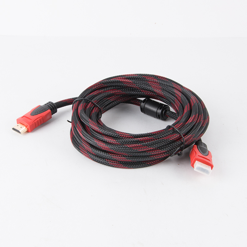 สาย TV HDMI 1.8 เมตร 3เมตร 5เมตร 10เมตร สายถักรุ่น HDMI 1.8M 3M 5M 10M 20M CABLE 3D FULL HD 1080P